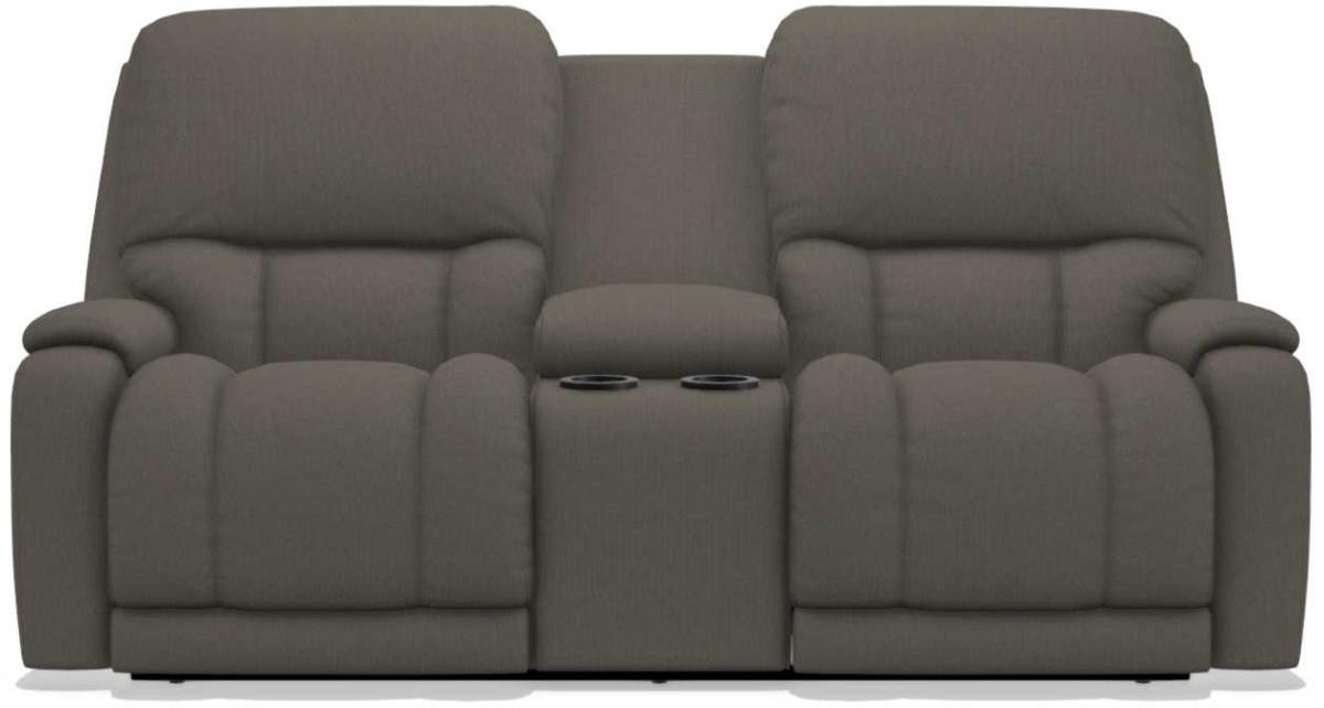 La-Z-Boy Greyson Granite Power Reclining Loveseat with Headrest And Console image